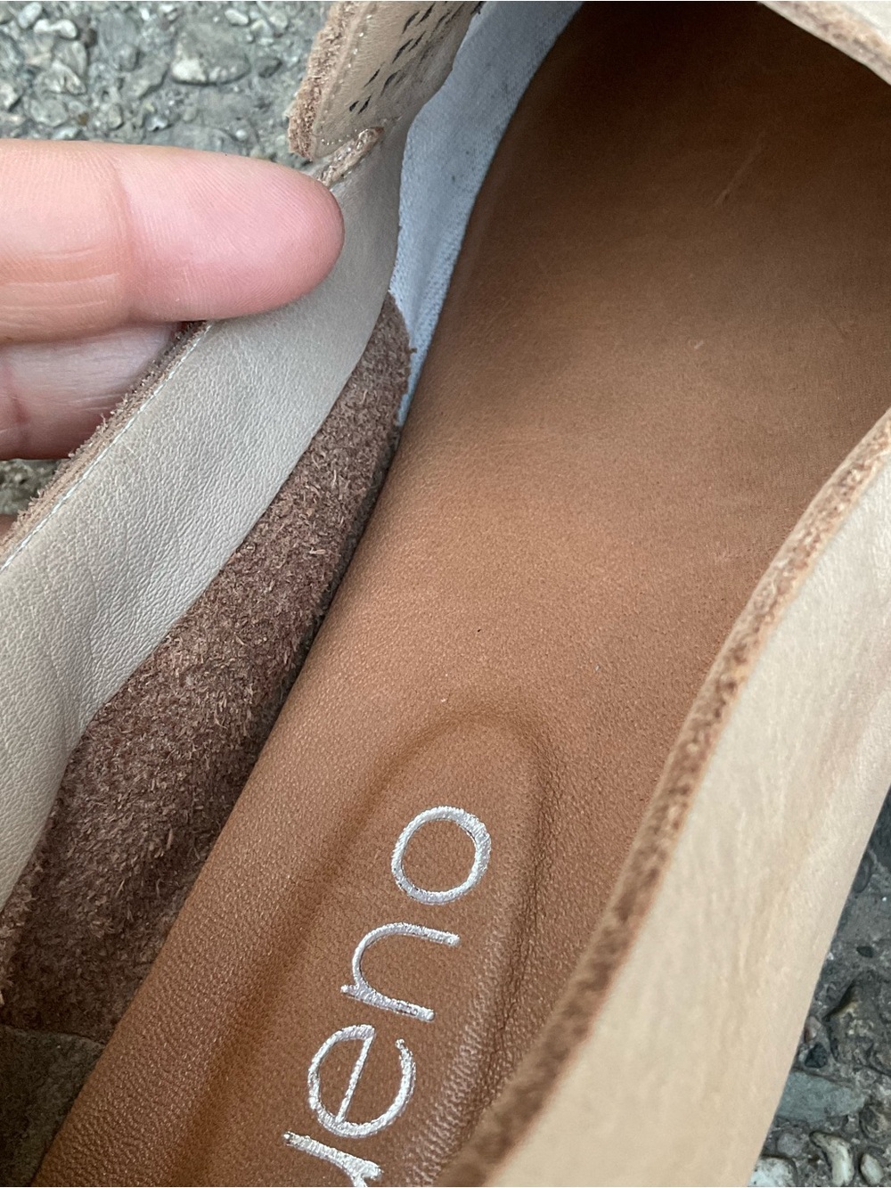 Bueno Blazey Pointed Toe Flat Loafers Size 40 Taupe Minimalist Casual Neutral - Picture 6 of 11